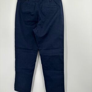 J.Crew High-rise girlfriend chino pant Size 0 Petite Navy Blue Pants NWT